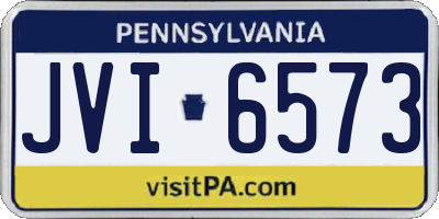 PA license plate JVI6573