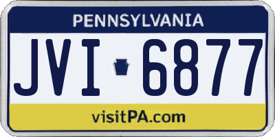 PA license plate JVI6877