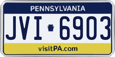 PA license plate JVI6903