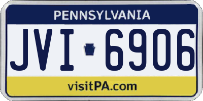 PA license plate JVI6906