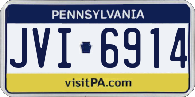 PA license plate JVI6914