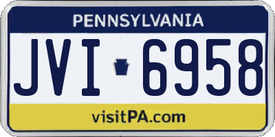 PA license plate JVI6958