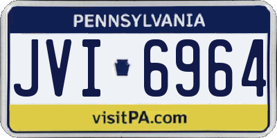 PA license plate JVI6964