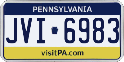 PA license plate JVI6983