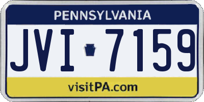 PA license plate JVI7159