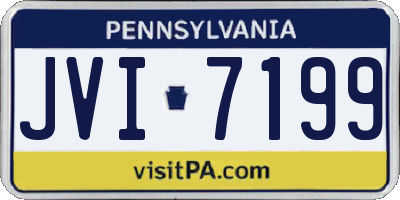 PA license plate JVI7199