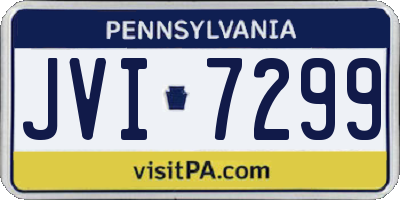 PA license plate JVI7299