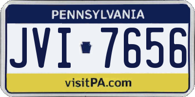 PA license plate JVI7656