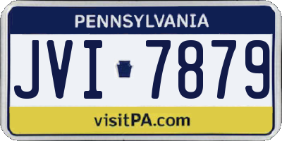 PA license plate JVI7879
