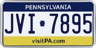 PA license plate JVI7895