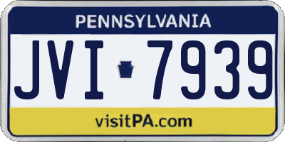 PA license plate JVI7939