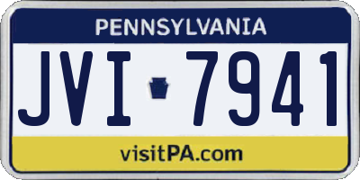 PA license plate JVI7941