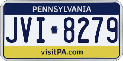 PA license plate JVI8279