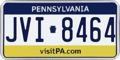 PA license plate JVI8464