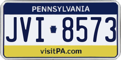 PA license plate JVI8573
