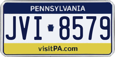 PA license plate JVI8579