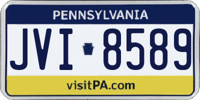 PA license plate JVI8589