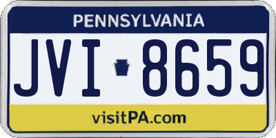 PA license plate JVI8659