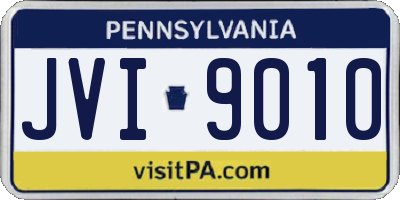 PA license plate JVI9010