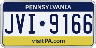 PA license plate JVI9166