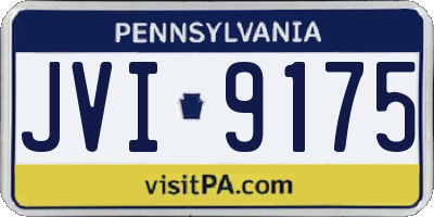 PA license plate JVI9175