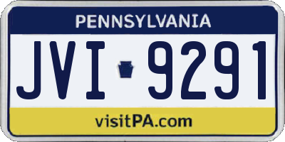 PA license plate JVI9291