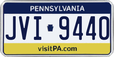 PA license plate JVI9440