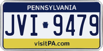 PA license plate JVI9479