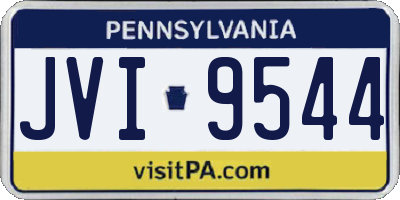 PA license plate JVI9544