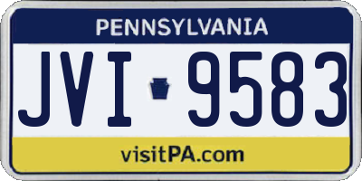 PA license plate JVI9583