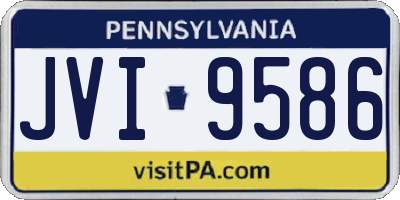 PA license plate JVI9586