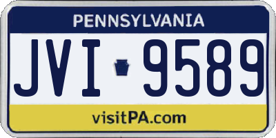 PA license plate JVI9589