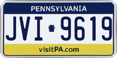 PA license plate JVI9619