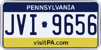 PA license plate JVI9656