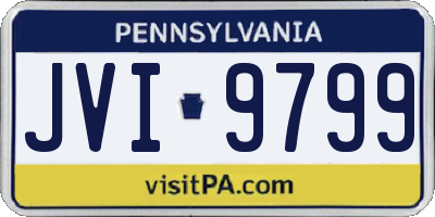 PA license plate JVI9799