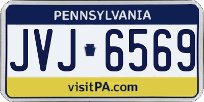 PA license plate JVJ6569