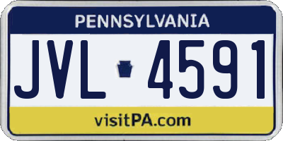 PA license plate JVL4591