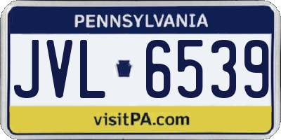 PA license plate JVL6539