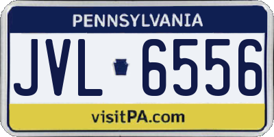 PA license plate JVL6556