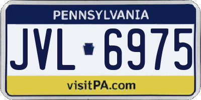 PA license plate JVL6975