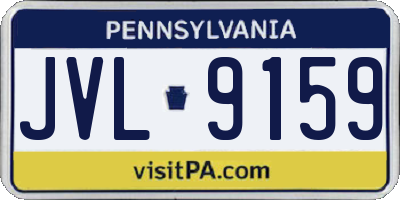 PA license plate JVL9159