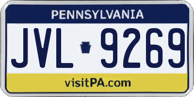 PA license plate JVL9269