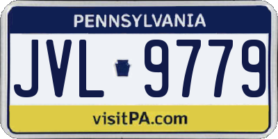 PA license plate JVL9779