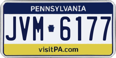 PA license plate JVM6177