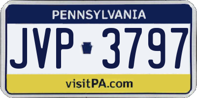 PA license plate JVP3797