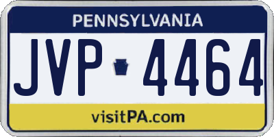 PA license plate JVP4464