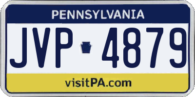 PA license plate JVP4879