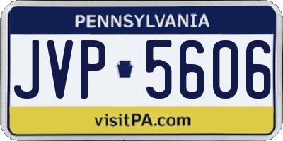 PA license plate JVP5606