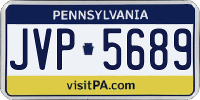 PA license plate JVP5689