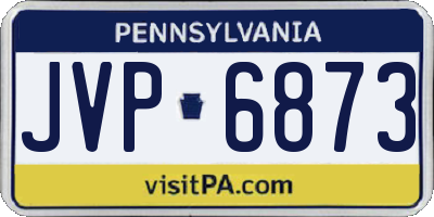PA license plate JVP6873